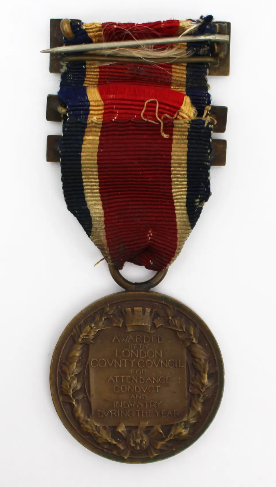 1912-13 London County Council (LCC) King’s Medal for Attendance, Conduct & Industry