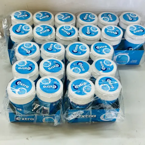 4 x Wrigleys Extra White Peppermint Chewing Gum Sugar Free 24 x 90 Pcs BBE 9/24