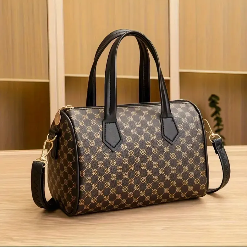 Polka Dot Mini Crossbody Bag For Women – Lightweight Synthetic Leather Handbag