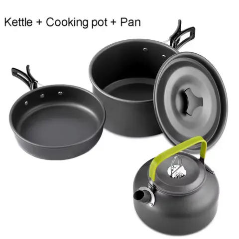 Camping Cookware Set – Non-Stick, Portable & Perfect for 2-3 People