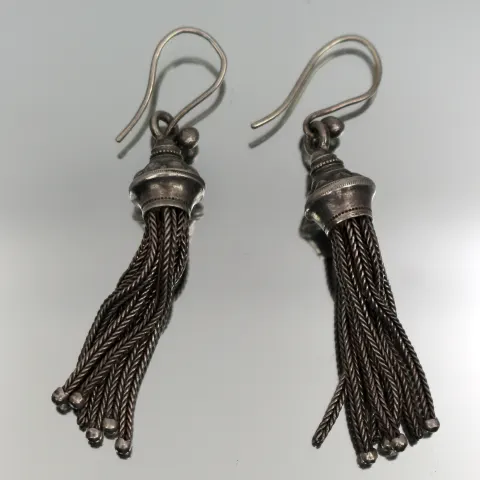 Pair of Vintage Silver Earrings