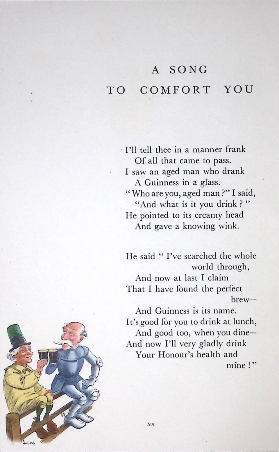 Guinness 92 Years-Old Rare  Illustrated by John Gilroy 1933 The Guinness Alice-9