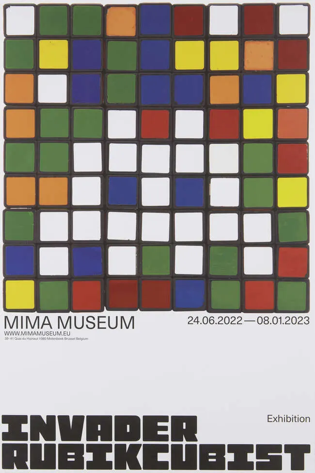 Invader (b. 1969)  From (Rubik Invader) Series, Cyclops Invader, 2022,