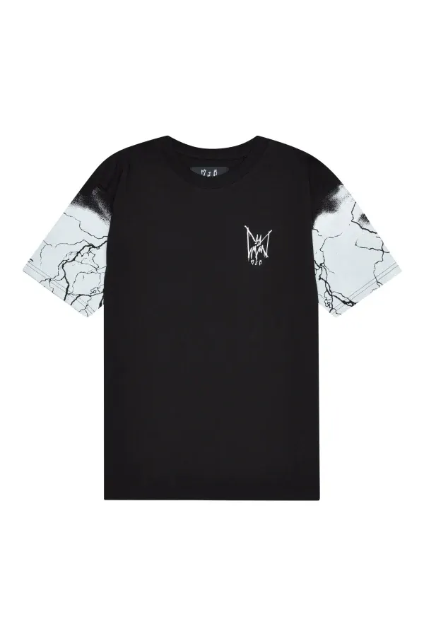 MJB Marc Jaques Burton Lightening Sleeves Festival T-Shirt, Online Price £205, Size XL.