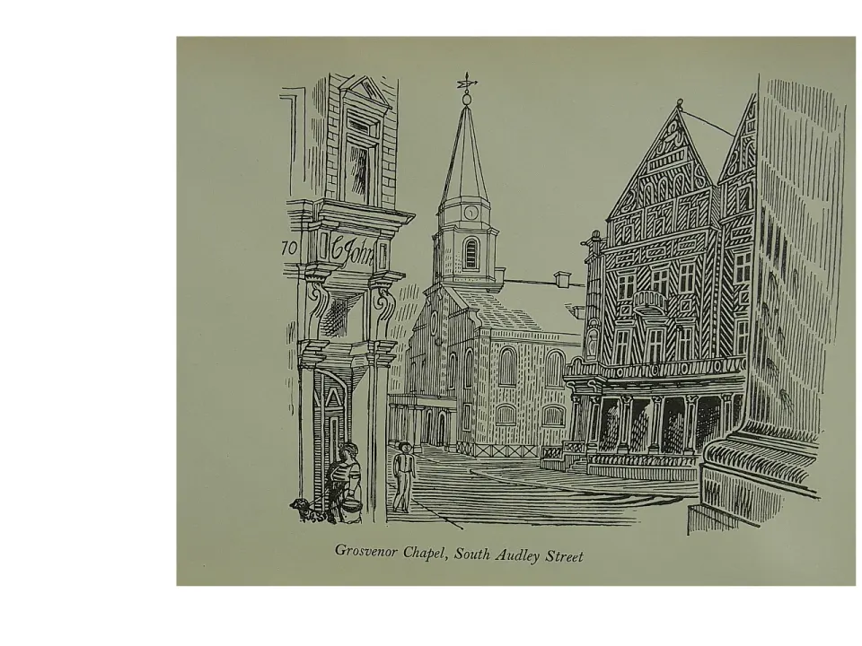 Edward Bawden Original Lithograph - London Grosvenor Chapel
