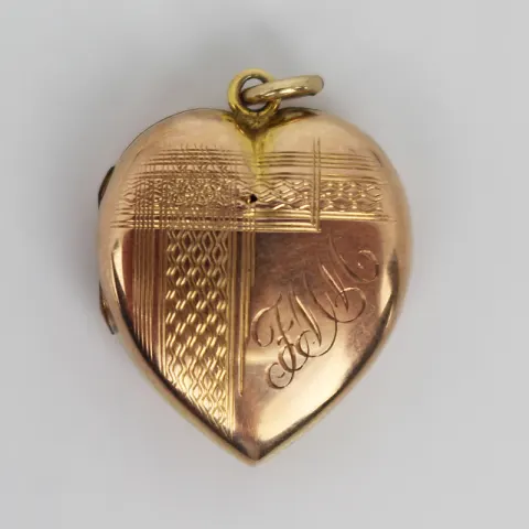 Vintage 9ct Gold Back & Front Locket