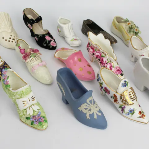 Collection of 15 Assorted Miniature Shoes