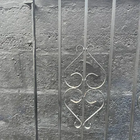 Vintage Wrought Iron Architectural Garden Gate