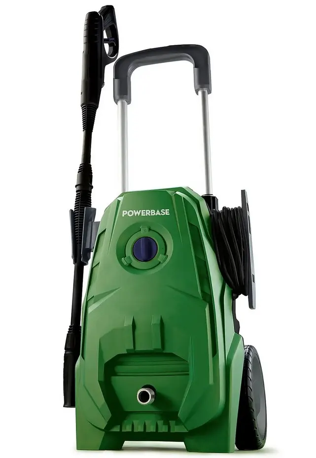 (103/Mez) RRP £79. Powerbase 1850w Electric Pressure Washer. 1850 Watt Motor. 130 Bar Maximum Worki