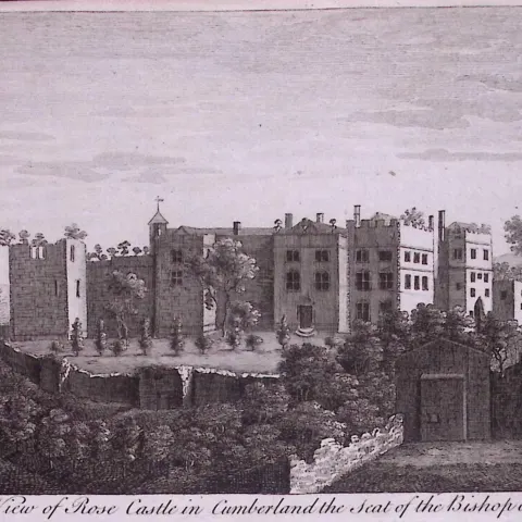 Rose Castle Carlisle Cumbria Rare 1776 Georgian Copper Plate Antique Engraving-25