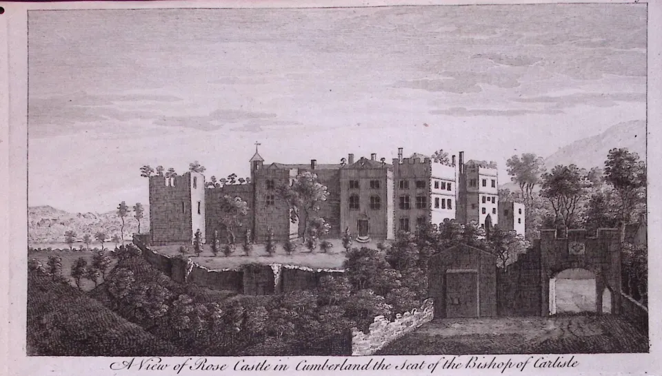 Rose Castle Carlisle Cumbria Rare 1776 Georgian Copper Plate Antique Engraving-25