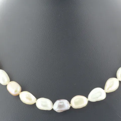 26 Inch Freshwater Baroque Shaped Cultured 8.0 - 8.5mm Pearl Necklace