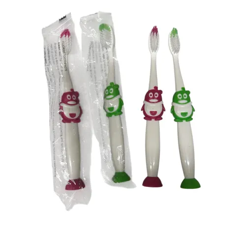 100 x Childrens Owl Character Toothbrushes L27b