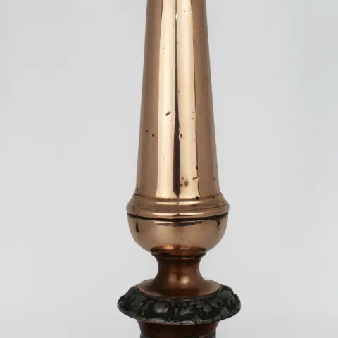 Large Antique Georgian Copper Candlestick