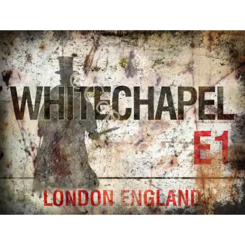 Jack the Ripper Iconic London Street Sign  Extra Large Nostalgic Metal Wall Art