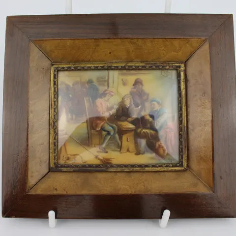 Miniature Painting Card Players by Teniers