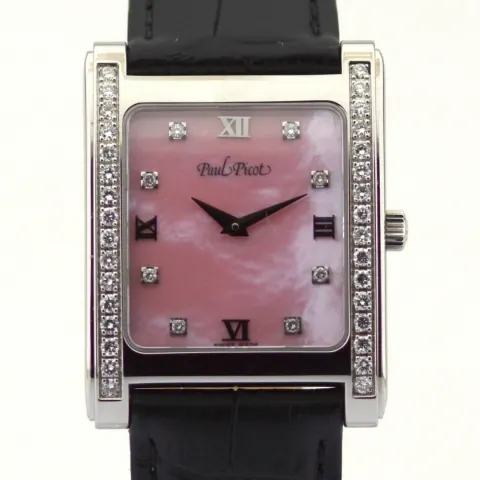 Paul Picot / 4079  Diamond Dial Diamond Case Mother of Pearl - Lady's Steel Wristwatch