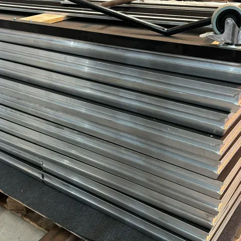 12 Pieces of Stage Deck with Side Trim and Trolley