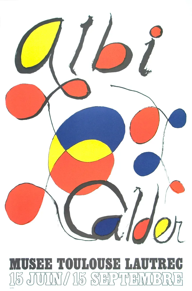 Alexander Calder 'Albi' 2014. Exhibition Poster