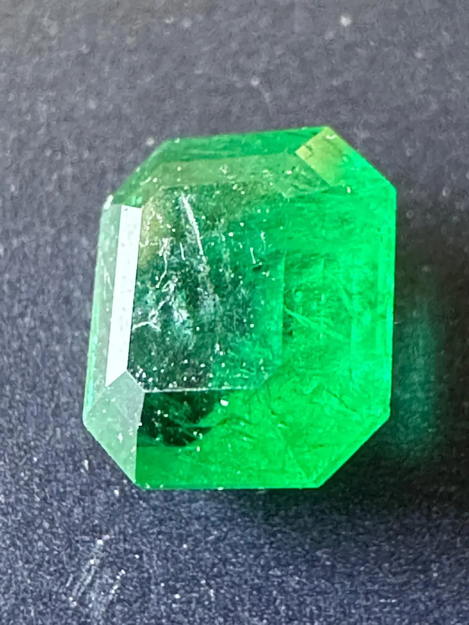 Natural Beryl Pear Emerald  0.49 Carat |Octagon Emerald, Deep Green