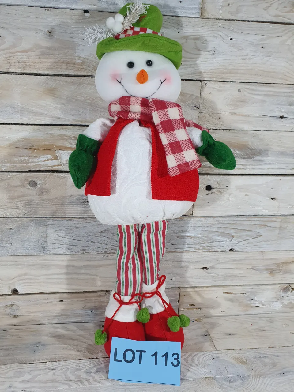 Large Standing Luxury 3d Snowman  55cm Tall Rrp £29.99