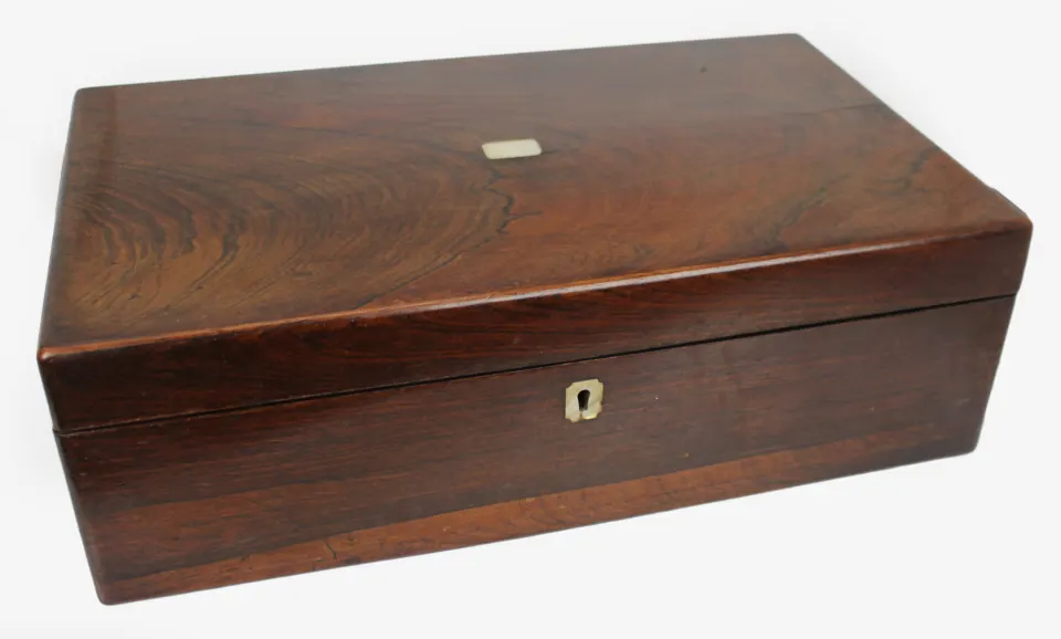 Antique Rosewood Writing Box