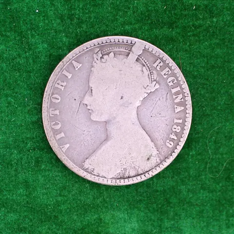 Victorian 1849 Godless One Florin Coin 92.5% Ag