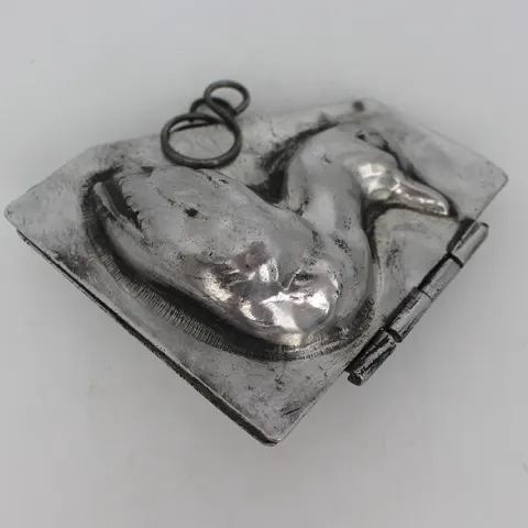 Vintage Silvered Duck Chocolate Mould