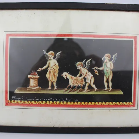 Pompeiian Putti Watercolour