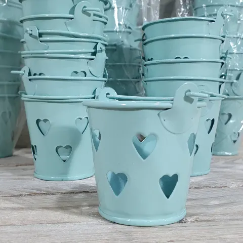 Pack of 48 Lavender Decorative Pales with heart cut-out decoration. Approx 52mm high.  Rrp £144