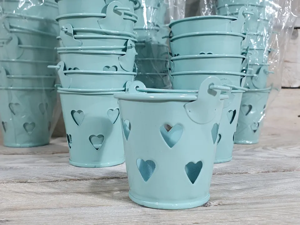 Pack of 48 Lavender Decorative Pales with heart cut-out decoration. Approx 52mm high.  Rrp £144