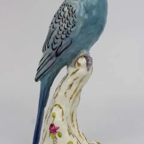 Royal Worcester BirdBudgerigar 2663 Birds on Stumps