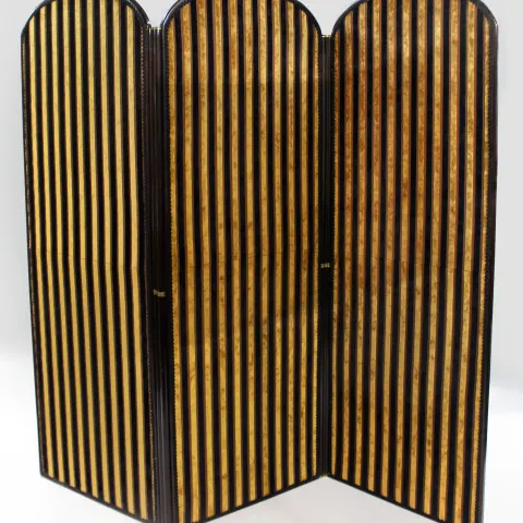 Antique English 19th c. Three Fold Dressing Screen