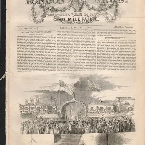 1849 Queen Victoria Visit to Ireland Dublin, Galway, Cork