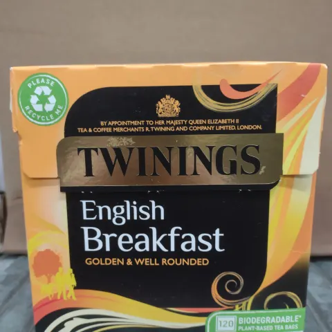 Twinings English Breakfast Golden and well rounded Teabags 120 - GRADE A