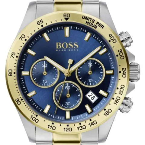Hugo Boss 1513767 Men's Hero Sport Lux Two Tone Bracelet Chronograph Watch