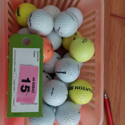Basket of golf balls
