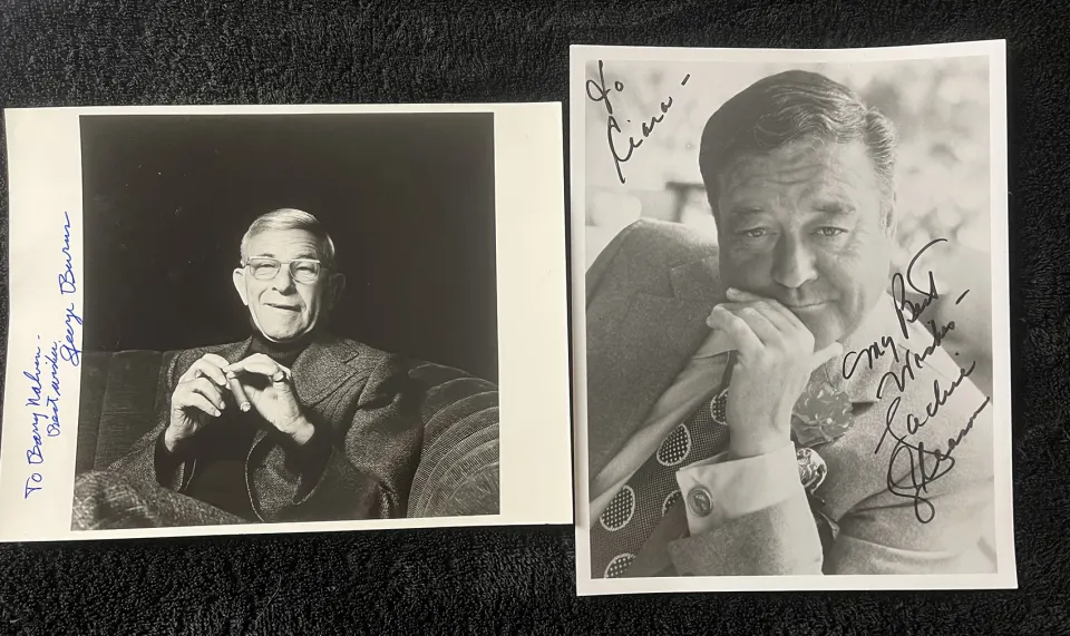 Jackie Gleason & George Burns Signed