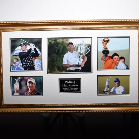 PADRAIG HARRINGTON original signature presentation.