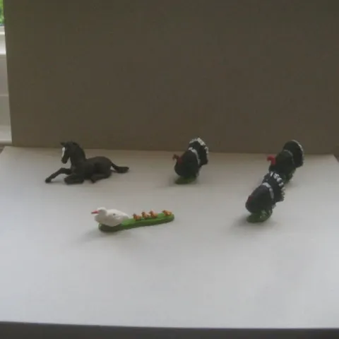 A Group of 5 Vintage Britain's Ltd Plastic Farm Animals