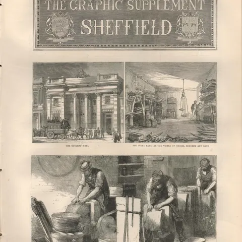 Victorian Views Of Sheffield 1874 Antique Newspaper