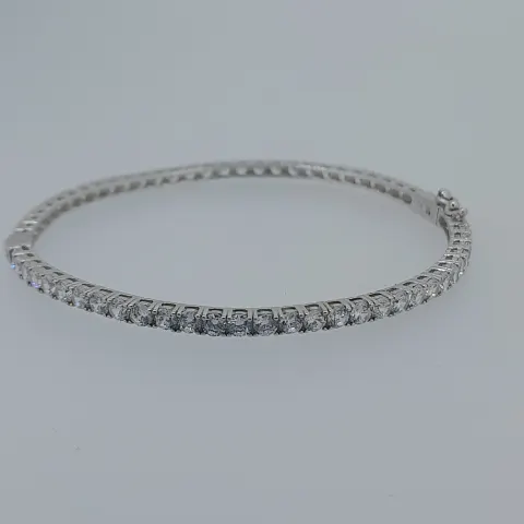 925 silver full cz set cz higed bangle