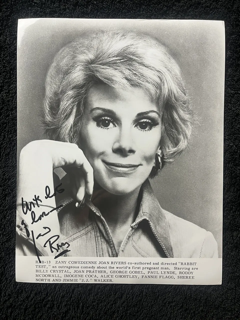 Joan Rivers Signed