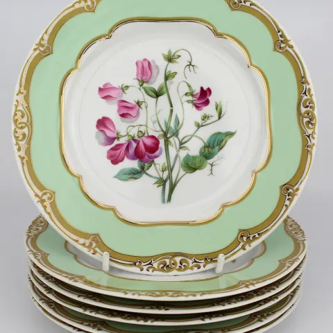 Set of 6 Winterthur Andrea by Sadek Decorative Plates