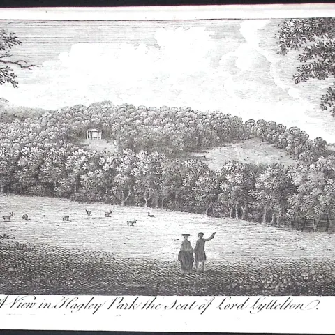 Herts Moor Park Rickmansworth Rare Georgian Copper Antique 1776 Engraving-148.