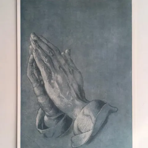 1938 'Praying Hand' By 'Albrect Durer', Blank Postcard From Tate Gallery