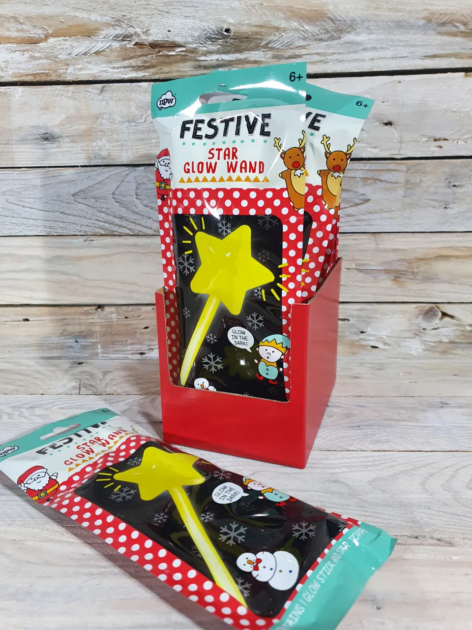 12 x Star UV Glow in the Dark Wands. Rrp £24.99