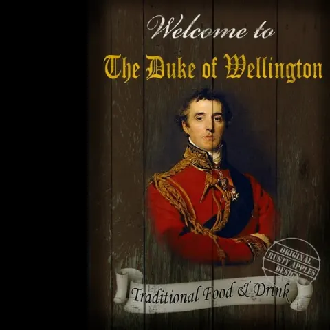Duke of Wellington Traditional Pub Sign Metal Wall Art