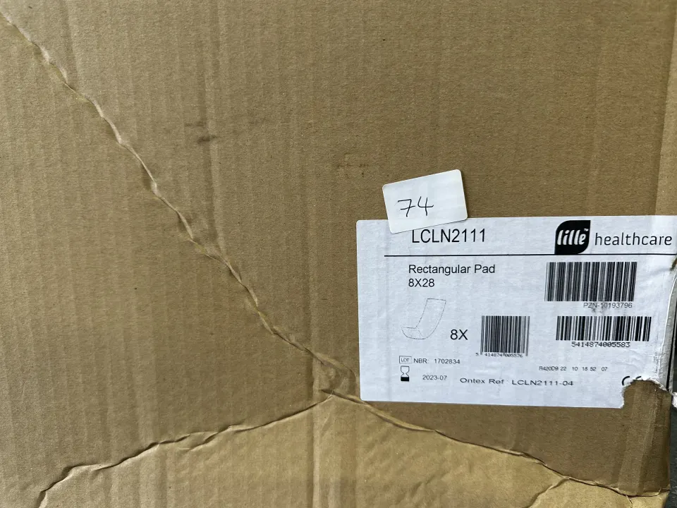 Lille Healthcare Rectangular Pads, 8 x 28. Est £30 - Grade A