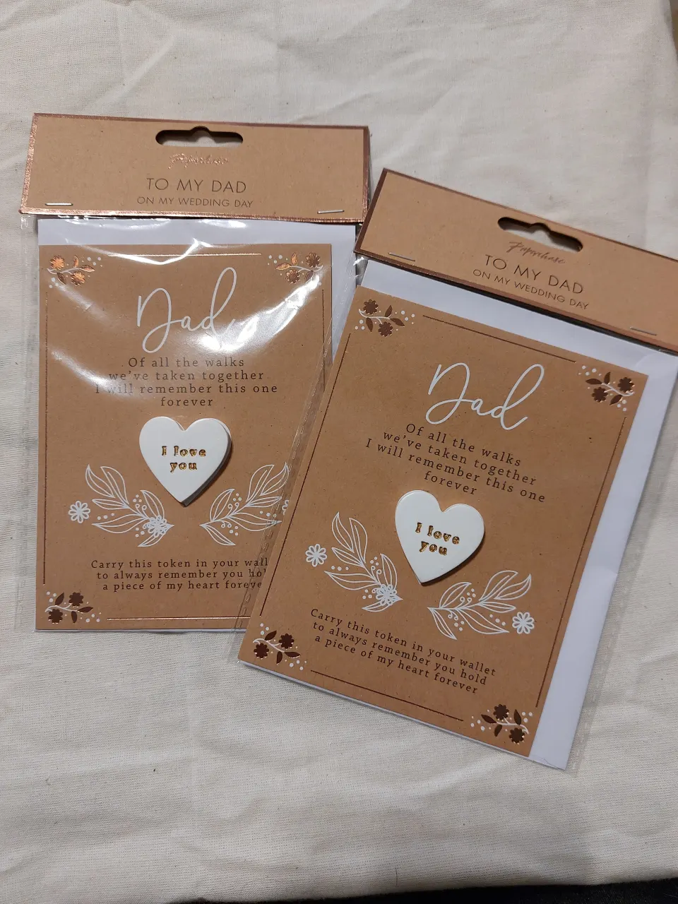 Wedding Tokens For Dad x 20